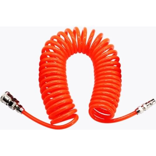 WENXING PU 8mm x 5mm Polyurethane Air Compressor Hose Tube Flexible Air Tool With Connector PU0805 Spring Spiral Pipe 8*5