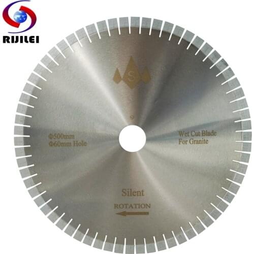 RIJILEI 500MM Silent Granite diamond saw blades cutter blade for granite stone cutting circular Cutting Tools (SH500B