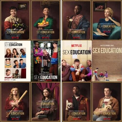 Sex Education Glossy Paper Prints Home Decoration Wall Stickiers