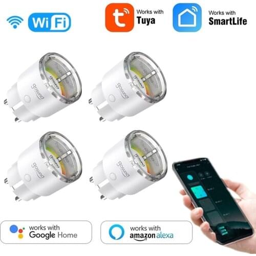 Gosund 15A EU WiFi Smart Plug Mini Timer Socket Works With Alexa Google Home No Hub Required Tuya/Smart Life Remote Control