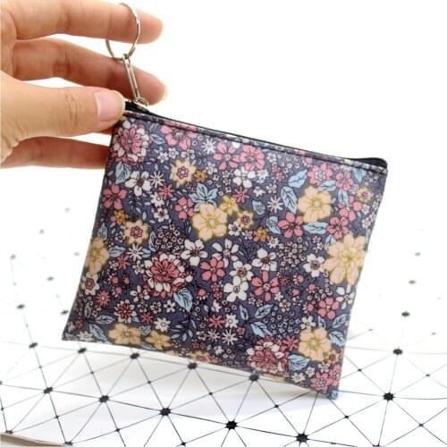 Vintage Coin Purses Women Floral Zipper Zero Wallet Ladies Clutch Change Purse Female Mini Money Bag Girls Carteira Coin Pouch