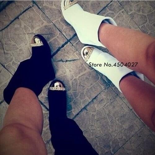 Hot Sale gold metal round toe women boots fashion suede hidden heel booties Ladies mid calf boots wedge shoes