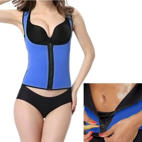 Women Corset Vest Adjustable Waist Girdle Fashion Slim Fit Sport Body Shaper Wear With Zipper