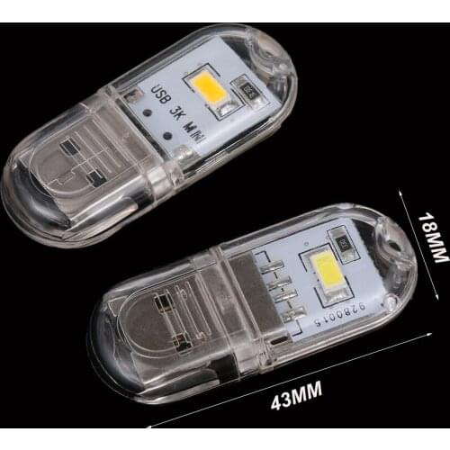 1/2/3Pcs Mini USB Light LED Portable Night Lights Keychain Reading Lamp for Notebook Power Bank Computer Laptop Camping Lighting