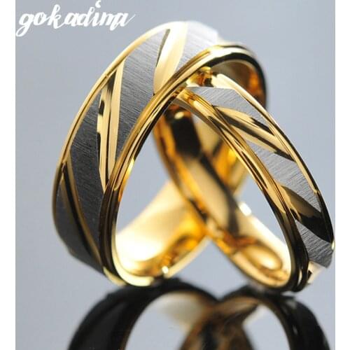 1 Piece!! Stainless Steel Rings Couple Korean for Men Women Engagement Anniversary, his and hers promise ring, Gokadima