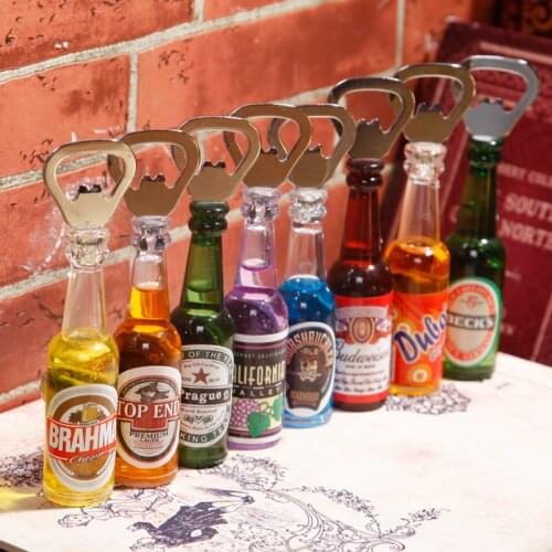5 pieces a lot)Creative beer bottle opener fridge magnet Message posted Free shipping