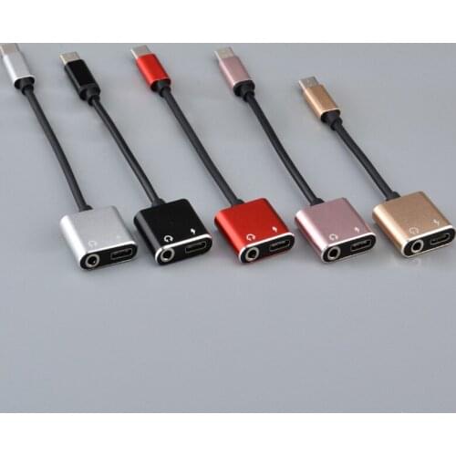 Type-C To 3.5mm Headphone Jack Adapter for Leeco Le Max 2/Pro 3 S3 Aux Audio Cable Headphone Charger Charging USB-C Converter