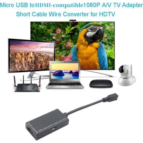 Micro-USB To HDMI-compatible Adapter For TV Monitor 1080P HD Audio Cable And HDMI-compatib Video Converter For HUAWEI HTC device