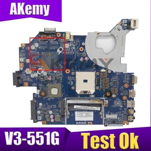 Akemy Laptop motherboard For ACER Aspire V3-551G NBC171100 LA-8331P DDR3 Mainboard