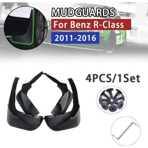 Car Mudflap for Mercedes Benz R-Class W251 2011~2016 Fender Mud Guard Flaps Mudguards Accessories 2012 2013 2014 2015