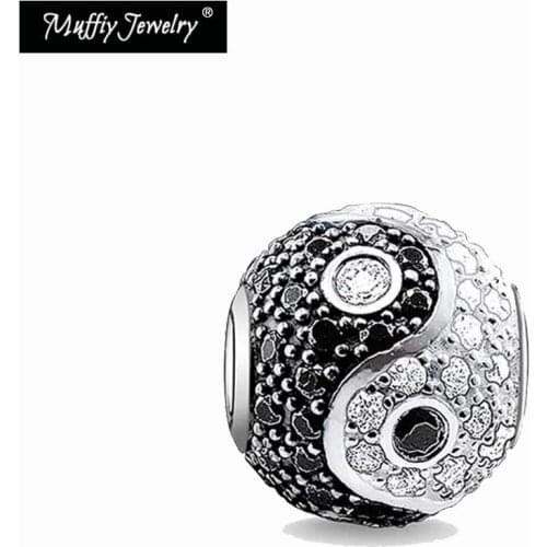 Yin-Yang Beads,Karma Europe 2019 Brand New Good Fashion Jewelry Fit Key Necklace Bracelet