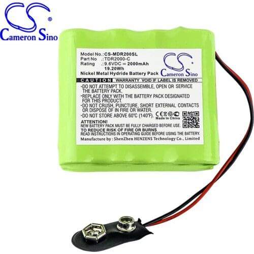 Cameron Sino 2000mah battery for MEGGER TDR2000/2R echometer Time Domain reflectometer Megger TDR2000-C batteries