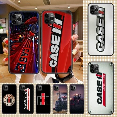 CASE IH Tractor Logo Phone Case Cover Hull For iphone 5 5s se 2 6 6s 7 8 12 mini plus X XS XR 11 PRO MAX black luxury cover 3D