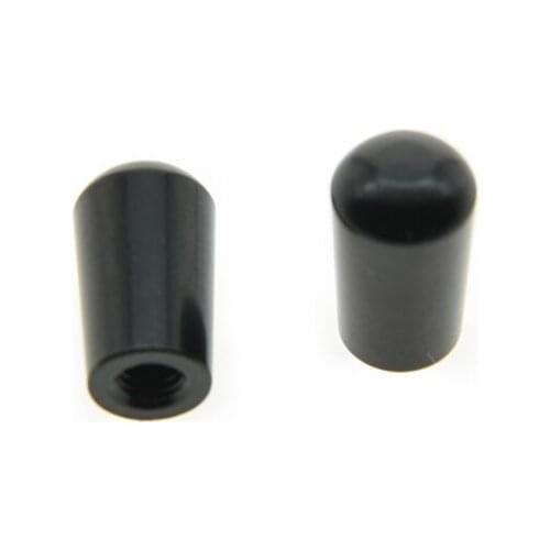 KAISH 1xM3.5 1xM4 Black METAL LP Guitar 3 Way Toggle Switch Tip Knob fits for Les Paul
