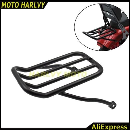 Black Motorcycle Fender Luggage Rack case for Harley Sportster 883 1200 XLH 883R 1200R 1200C