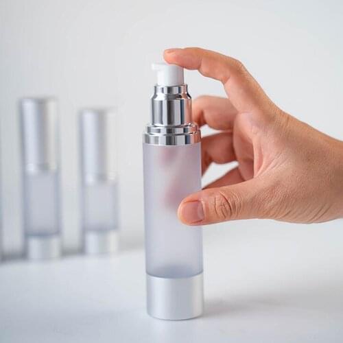 10 x 15/30/50ml Travel Airless Bottle Pump Empty Cosmetic Vacuum Lotion Bottles Travel Makeup Atomizer Emulsion bottle For Women