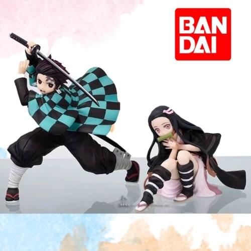 15CM Kimetsu No Yaiba Kamado Tanjirou Nezuko PVC Action Figure Model Toy Cute Collectible Demon Slayer Doll Christmas Gift