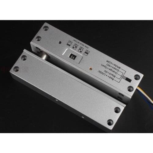 LPSECURITY DC12V Fail Safe 5 Lines Electric Drop Bolt Strike Lock for Door Access Control signal feedback time delay switch