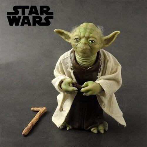 Disney Star Space Wars Master Yoda PVC Action Figure Toy Yoda Model Collectible Toys For Children Boys Christmas Birthday Gift