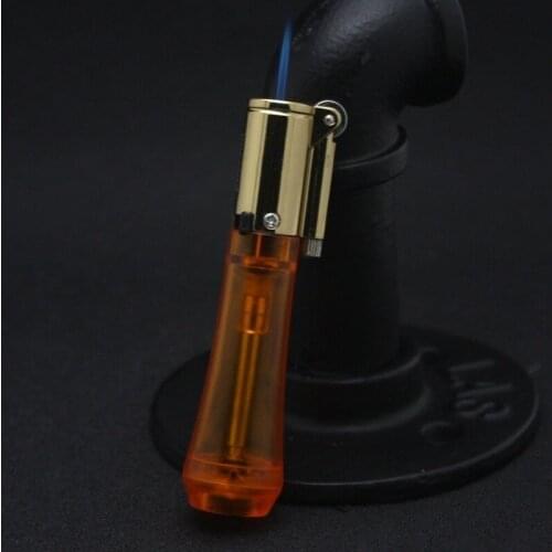 Torch Lighter Jet Windproof Rechargeable Blue Flame Butane Gas Lighter Mini Cigar Lighter Fire Starter Kitchen Torch Gadget