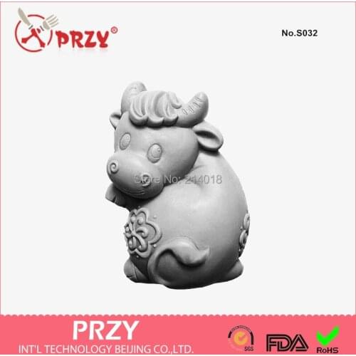 Soap Mold Cake Decoration Mold Handmade Soap Mold Sell Hot Zodiac Cattle Modelling Silicon No.s032 Aroma Stone Moulds PRZY