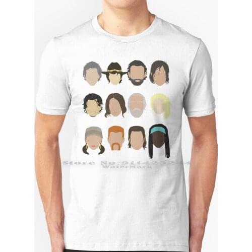 The Walking Dead T Shirt 100% Pure Cotton Rick Grimes Carl Grimes Glenn Carol Daryl Dixon Maggie Greene Hershel Beth Greene