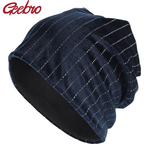 Geebro Womens Velour Beanie Hat Winter Rhinestones Slouchy Beanie for Women Balavaca Skullies&Beanies gorros mujer invierno