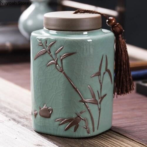 Travel Storage Sealed Jar Household Ceramic Jar 880ML Large Capacity Storage Jar Kitchen Supplies Home Decoration Accessories