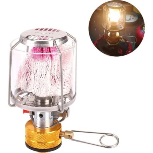 Hot Outdoor Camping Gas Lantern Portable Mini Gas Light Tent Lamp Torch Hanging Lamp for Camping Hiking