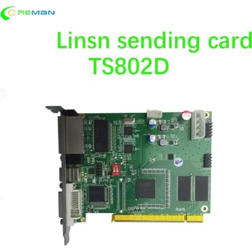 Best selling LINSN sending card TS802D for full color video led display parts controller system