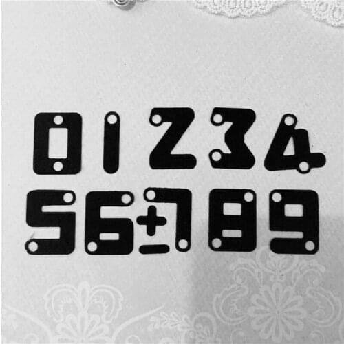 Arabic numerals Number Metal Cutting Dies scrapbooking Stencils for Craft Paper DIY envelope Scrapbook new dies Cut Template