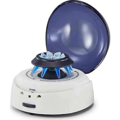 Mini Centrifuge Palm Centrifuge 5000rpm Laboratory Centrifuge Up To 8 PCR Tubes of 0.5ml 1.5ml 2ml Two Rotors RCF 1360xg D1008E