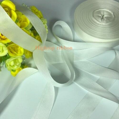 25mm 10m 30m white Genuine solid pure silk grosgrain ribbon for embroidery handcraft project, costume accessory,free shipping
