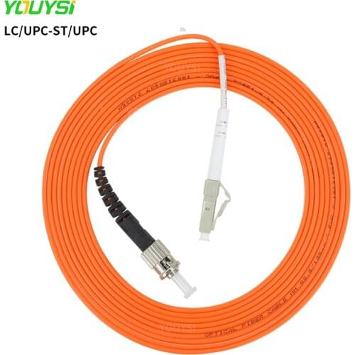 YOUYSI LC/UPC-ST/UPC Fiber Patch Cable LC-ST Multimode Fiber Jumper MM Simplex OM1/OM2 1m 2m 3m 5m 10m