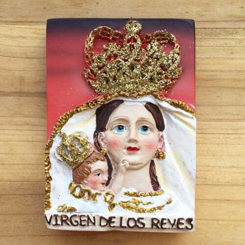 QIQIPP Spain Sylvia Tour Memorial Refrigerator Paste Santa Cruz and Cathedral Reyas Goddess Hand Letter Specials