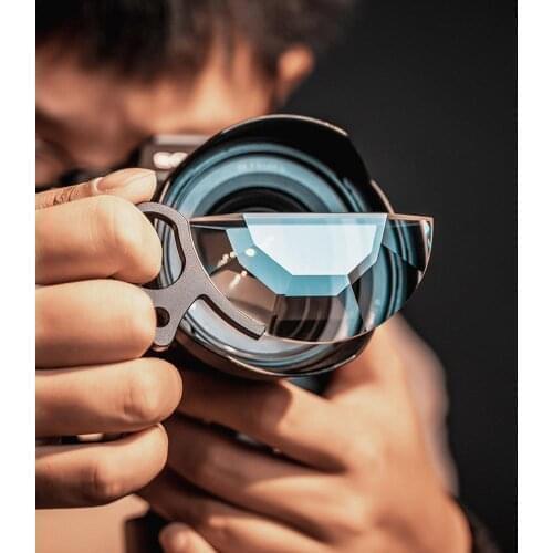 Semicircle Camera Filter Lens 80 150mm HandHeld Camera Accessory Refraction Filter Photography Prism Film Nd UV For Canon Nikon