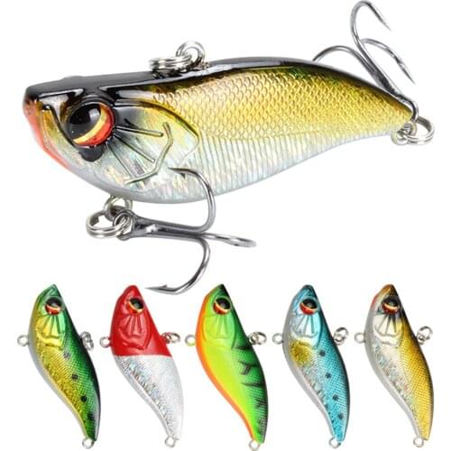 1pcs 60mm 13.9g Sinking VIB Fishing Lures Pesca Isca Artificial Bait Winter Ice Fishing Hard Bait Crankbait Swimbait Tackle