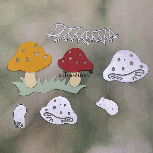 Mushroom grass Metal Cutting Dies Stencils For DIY Scrapbooking Decorative Embossing Handcraft Die Cutting Template