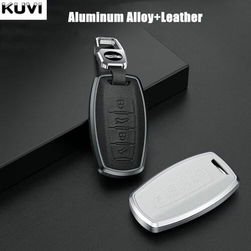 Alloy Leather Car Smart Key Case Cover For Great Wall Haval/Hover H6 H7 H4 H9 F5 F7 H2S Auto Holder Shell Fob Accessories