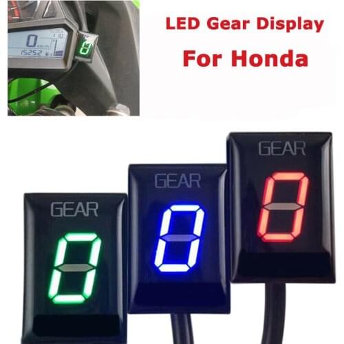 Universal 6 Speed Gear Indicator LED Digital Display for Honda CBR600/1000REER