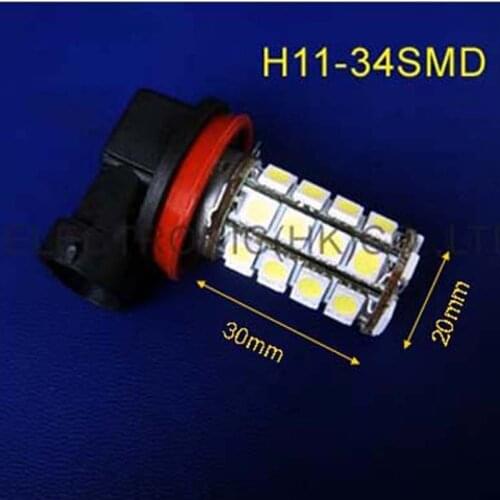 High quality 12V LED H11 led fog lamps,Car 12v H8 fog lights,Auto H8 led bulbs free shipping 2pcs/lot