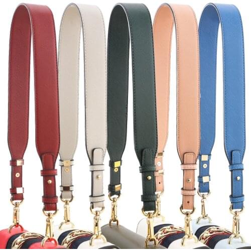 New Quality Leather Shoulder Bag Strap Fashion Accessories Diy Cross Body Adjustable Belt Bag Solid Bag Strap Replacement Obag