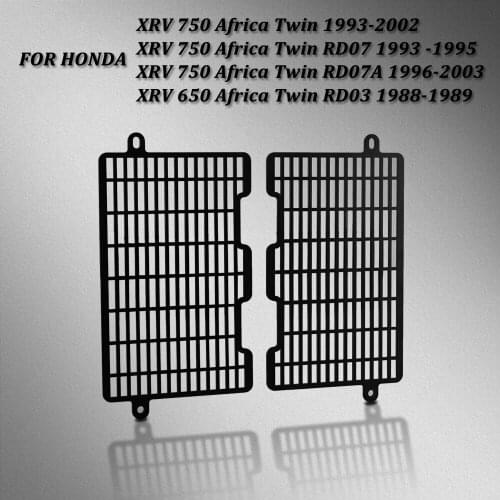 For Honda XRV750 Africa Twin RD07 RD07A XRV650 Africa Twin RD03 XRV 650 750 Motorcycle Radiator Grille Guard Cover Protector