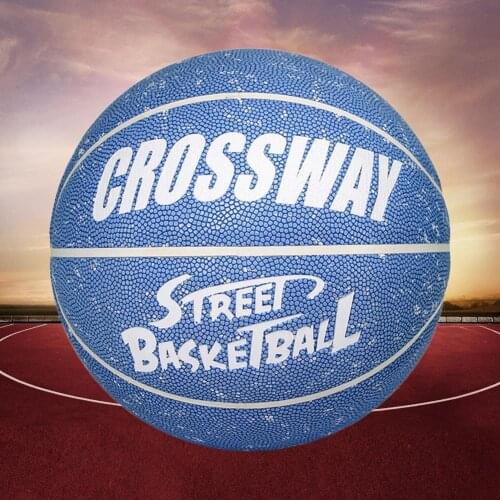 1 Set Useful Training Basketball Sweat-Absorbent Leakage Proof Well Rebound Professional Crossway No.7 Basketball for Athletics