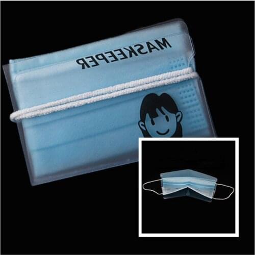 1PC/5Pcs Temporary Clip Foldable Mask Storage Box Portable Mask Holder Bags Mask Manager Dust-proof Masks Case Organizer