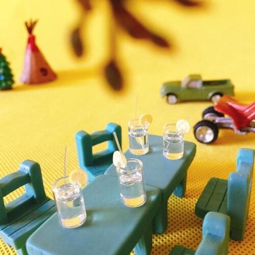 10 pcs lemon water cups/miniatures food/dinnerware/artificial/fairy garden gnome/terrarium decor/bonsai/figurine/doll house