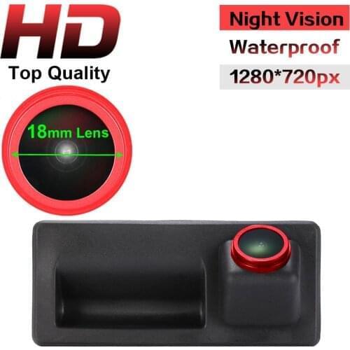 1280*720 Pixels HD Trunk handle car rear view back up reverse parking camera for Porsche / New Cayenne 958 VW Passat B6 Variant