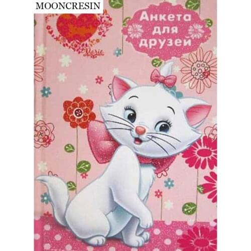 3D Diamond Embroidery Cross Stitch Cartoon Cat 5D Diy Diamond Painting Crystal Needlework Mosaic Birthday Party Decoration Gift