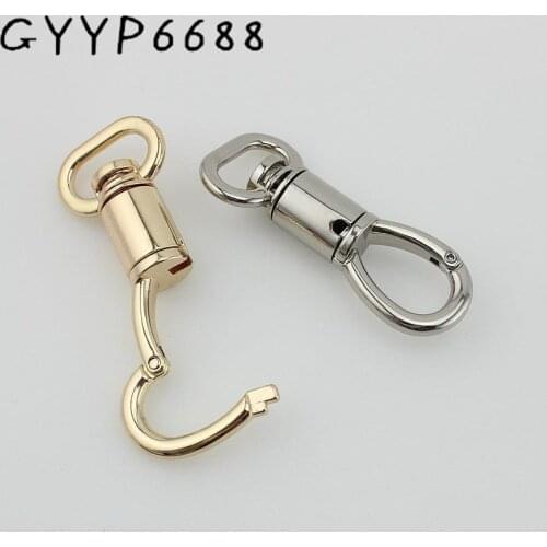 21mm 4pcs hook webbing trigger metal Rotate snap hook LOCK hardware carabines swivel clasp claws Bag Parts Accessories