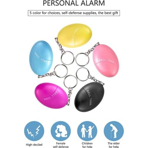 ZK30 Mixsight Self Defense Alarm 120dB Emergency Alarm Egg Shape Girl Women Security Protect Alert Personal Safety Scream